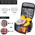 thumbnail image 4 of Ice Fire Football Reusable Lunch Box Insulated LunchBox Cooler Lunch Bag, 4 of 6