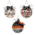 thumbnail image 4 of Lighted Halloween Wreath for Front Door, Ghost Welcome Sign Door,LED Lighted Wall Decor Battery Operated for Fall Halloween Indoor Outdoor, 4 of 4