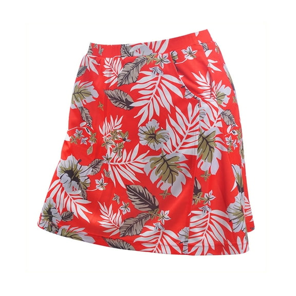 Monterey Club Women's Tropical Print Knit Skirt #2952