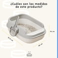 thumbnail image 3 of Arenero Grande para Gato con Extensión Y Pala Limpiadora 52x36x16cm, 3 of 4