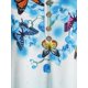 thumbnail image 3 of Talla grande Mariposa Floral Impresión Funda de campana Ombre Color Tee Rosegal Camisetas tallas grandes, 3 of 5