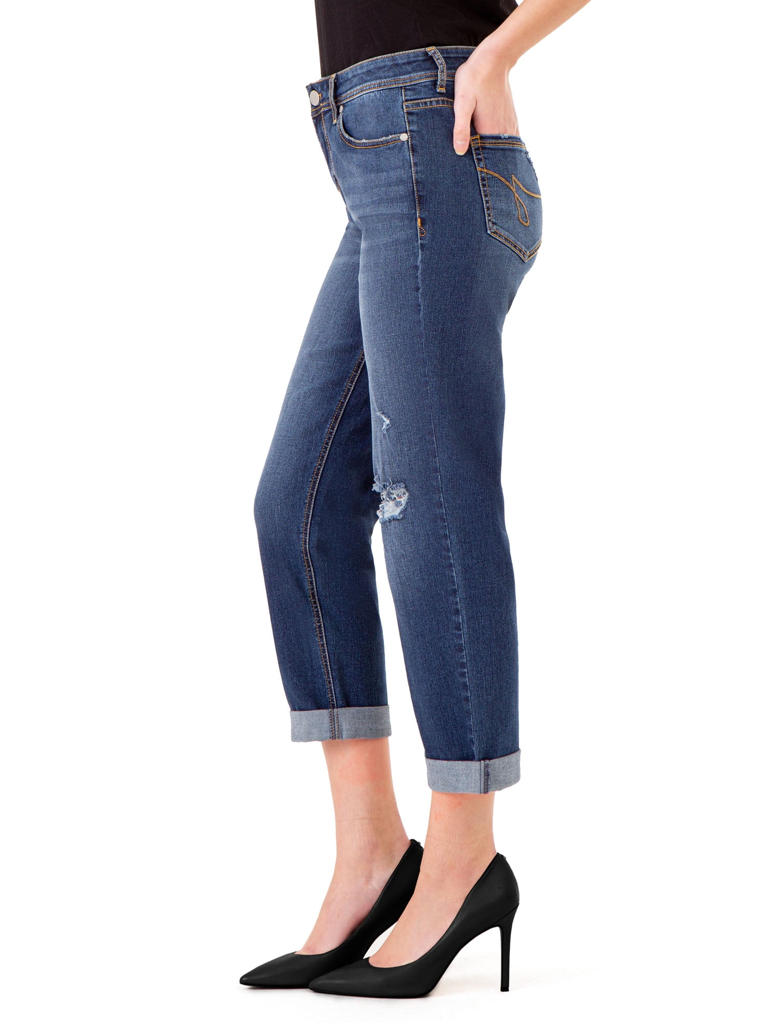 Jordache Women's Slim Boyfriend Jean - Walmart.com