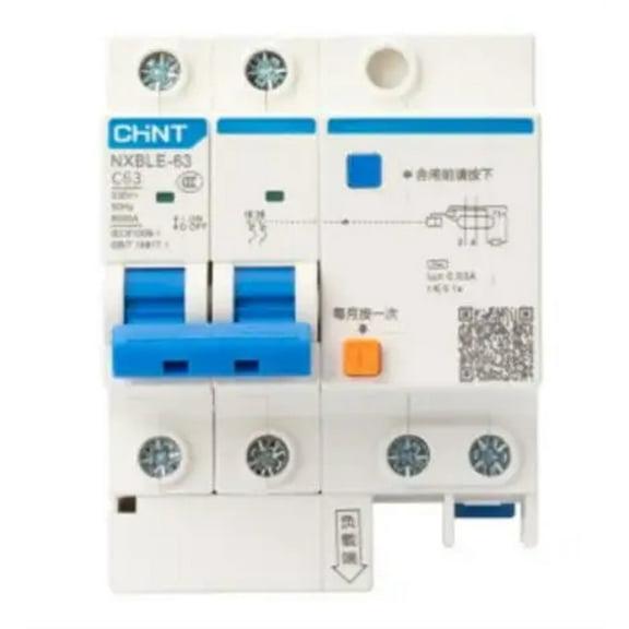 NXBLE-63 2P C63 30mA 6kA 710061000000606 2P | C | 30mA | 63A NXBLE-63 Residual current action circuit breaker