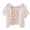 White, variant on Women Short Sleeve Crochet Shrugs Hollow Out Flower Lace Open Front Cropped Cardigan Sunscreen Scalloped Bolero Jacket