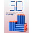 thumbnail image 1 of 50-Dart Bullets Refill Pack for Nerf N-Strike Elite 2.0 Series - Compatible with All Elite Blasters Blue, 1 of 4