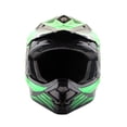 thumbnail image 4 of 1Storm Adult Motocross Helmet BMX MX ATV Dirt Bike Downhill Mountain Bike Helmet Flying Style H819-5; Flying Green + Goggles + Skeleton Green Glove Bundle, 4 of 9