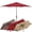 wine, variant on 10 FT Outdoor Patio Umbrella with Crank and Tilt Adjustment, 180G Polyester Canopy, Steel Pole, 6 Ribs, Fade-Resistant Market Umbrella for Garden Deck Poolside Backyard Dining Wine