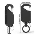 thumbnail image 2 of 2Pcs Lockable Retractable Key Chain, Pull Rope Hoverable Keychain, Outdoor Keyring, 2 of 6