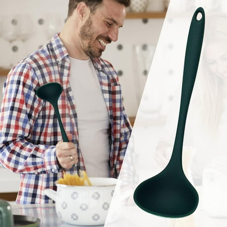 

LnjYIGJ Silicone Spatula Special Spatula For Non Stick Pot High Temperature Resistant Silicone Spatula Set Household Cooking Spatula Frying Spoon Soup Spoon Kitchenwar