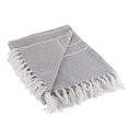 thumbnail image 2 of Design Imports CAMZ10380 Jeté à Fines Rayures - Gris et Blanc, 2 of 10