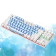 thumbnail image 4 of 87 teclas Teclados para juegos con cable Interruptor azul impermeable a prueba de salpicaduras ergonómico Computadora de azul CUTICAT Teclado mecánico, 4 of 8