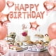 thumbnail image 3 of Conjunto de decoración de cumpleaños, feliz cumpleaños corona confeti globo mantel globo brillo cortina confeti corazón estrella lámina globo para hombre niño niña fiesta cumpleaños decoración Adepaton LN-2495-3, 3 of 4
