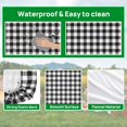 thumbnail image 3 of Rnoony Vinyl Fitted Picnic Table Cover with Bench Covers & Bag, Waterproof Elastic Edges 72x30 Black, 3 of 9