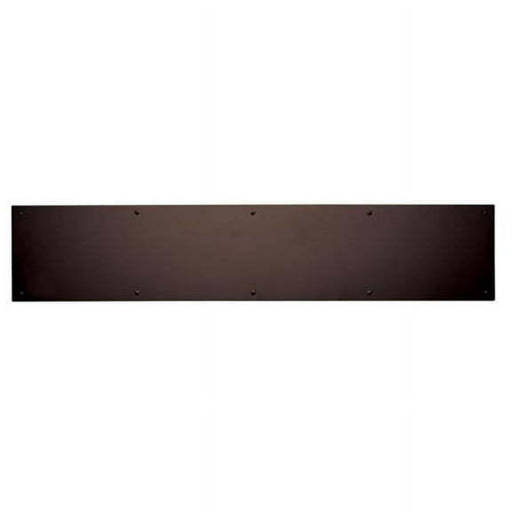 8 x 34 in. Kick Plate Vis Pack, Dark Bronze Powder Coat