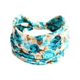 thumbnail image 2 of Helii Women Wide Floral Headband Vintage Boho Elastic Hair Band Non Slip Stretchy Headbands for Yoga Running Workout Sweat Wicking Hair Accessories F,One Size, 2 of 3