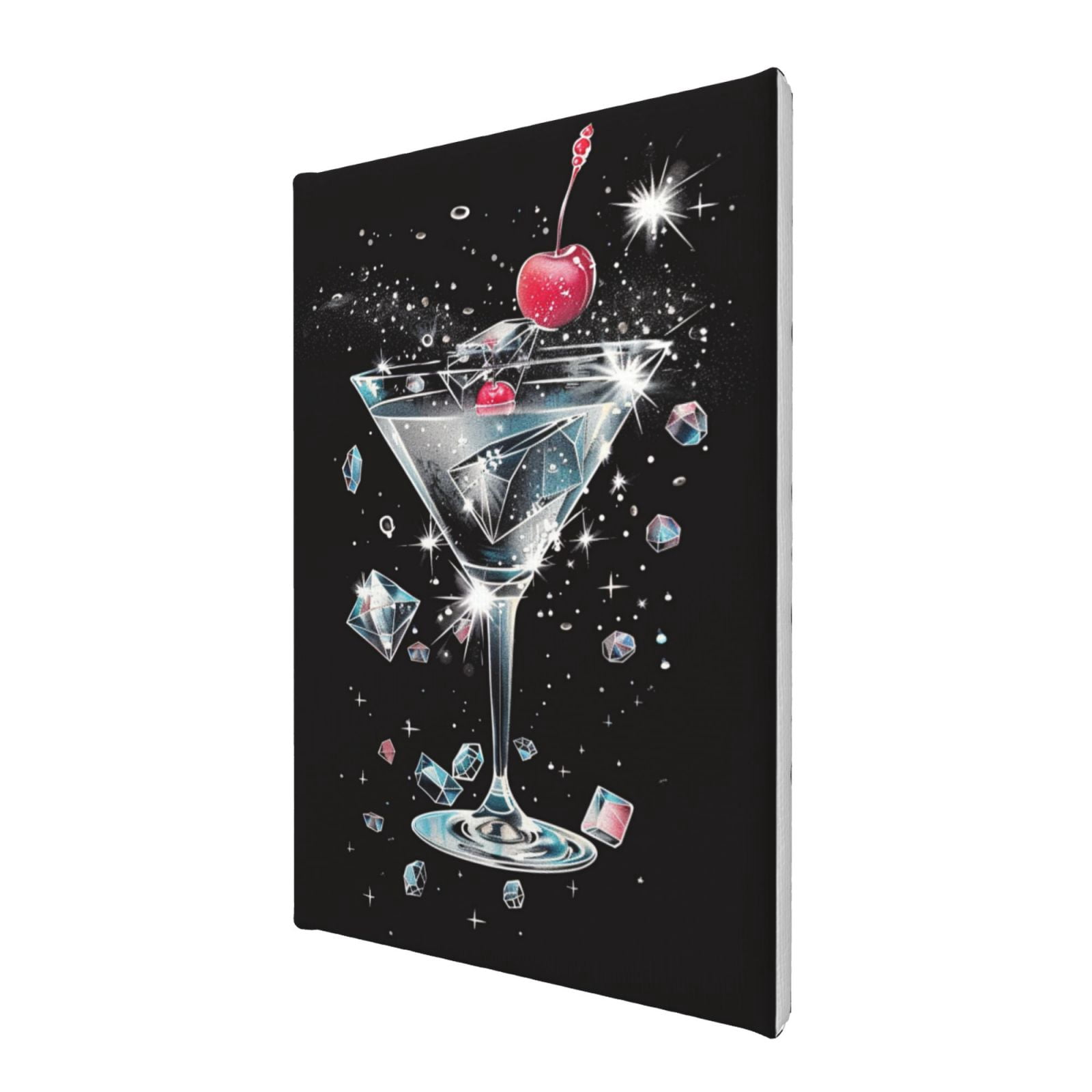 8x12 inch Frameless Canvas Painting Cherry Cocktail Bar Wall Decor,Rustic Tavern,Bar Decor Accessory,Home Kitchen,Bedroom,Bathroom Wall Art Prints Decor,Gift For Cocktail Lovers,Tavern Decor