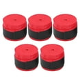 thumbnail image 3 of 5PCS Handle Overgrip NonSticky Breathable Matte Racket Grip Tape for Badminton Table Tennis Rackets(Red ), 3 of 7