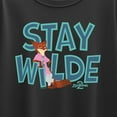 thumbnail image 3 of Zootopia 2 - Nick The Fox Stay Wilde  - Youth Girl Short Sleeve Boxy Tee, 3 of 5