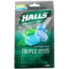 Halls Mentho-Lyptus Drops Sugar Free Assorted Mint 25 Each (Pack of 2)