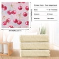 thumbnail image 3 of 6PCS Dish Towels and Dish Cloths Reuseable Dishcloths Sets for Washing Dishes, Cooking, Baking Size 11" x 11" Watercolor Sparkling Cherries, 3 of 9
