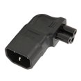 thumbnail image 5 of 4Pcs IEC320 C14 to IEC320 C5 Power Adapter 90 Degree Right Angle IEC320 C14 Male to C5 Female Power Adapter 250V, 5 of 5