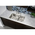 thumbnail image 2 of Elkay Lustertone Classic Stainless Steel 32-1/16" x 18-1/2" x 9", 40/60 Double Bowl Undermount Sink with Aqua Divide, 2 of 2