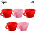 thumbnail image 2 of Tasse à Cupcake Bricolage Réutilisable Créative en Silicone Tasse à Muffin Moule à Cupcake, 2 of 9