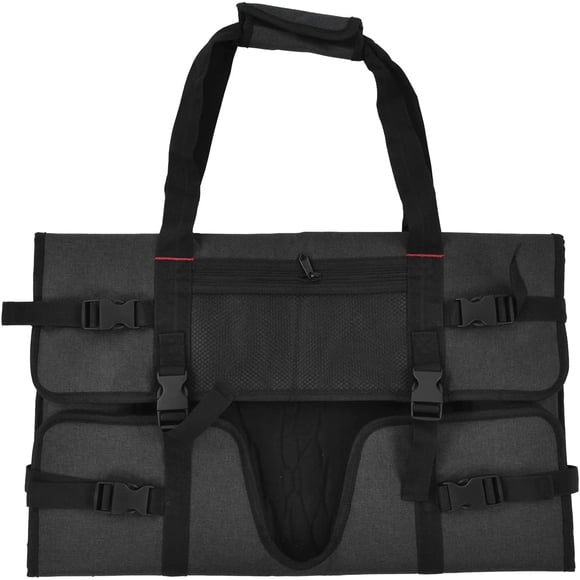 Computer Monitor Carring Bag, Black Home Computer Monitor Carrying Case Portable Monitor Travel Bag for 24in LCD Screens and Monitors