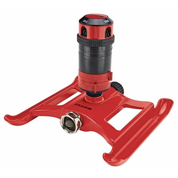 Dramm Metal Adjustable Red Gear Drive Sprinkler 10-15091