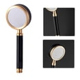 thumbnail image 2 of Cabezal de ducha con manguera Rociador de baño de mano de alta presión Suministros de baño potentes Oro negro seitruly HA000707-02B, 2 of 6