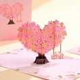 thumbnail image 6 of Valentine's Day 3D Pop-Up Greeting Card, Heart Cherry Blossom Tree Design with "LOVE" Accent, Romantic Up Card, Ideal Gift for Her/Him Anniversary Birthday Valentine's Day, 6 of 6