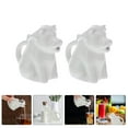 thumbnail image 4 of Shisuyan 2pcs Ceramic Milk Jug Animal Shaped Milk Cup Ceramic Coffee Syrup Pitcher, 4 of 9
