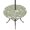 Green, Sage, variant on Round Outdoor Tablecloth with Umbrella Hole and Zipper, Black Wildflowers Tablecloth with Elastic Waterproof, Farmhouse Floral Botanical Leaves Patio Table Covers for 31" - 35" Picnic Pool Tables