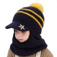 thumbnail image 3 of ZMHEGW Toddler Baby Winter Hat Knitted Thick Warm Thermal Windproof Ski Cycling Earflap Hood Skull Caps Kids Scarf Hat, 3 of 3