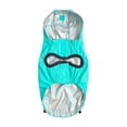 thumbnail image 3 of Reversible Raincoat - Neon Aqua With Iridescent, 3 of 9