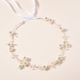 thumbnail image 2 of Namzi Bridal Flower Wedding Hair Pins Crystal Pearl Hair Combs Clips Headpiece Gold Wedding Hair Accessories Jewelry with Rhinestone for Brides Bridesmaids Women Girls (Gold A), 2 of 2