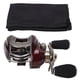 thumbnail image 1 of Carrete de baitcasting de metal con doble freno, rueda de señuelo de pesca con baitcasting, sistema de freno magnético para caña de pescar, carrete para zurdos, 1 of 14