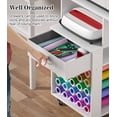 thumbnail image 4 of MagicFox Rolling Craft Cart and Storage Table for Cricut - VDamu Vinyl Roll Holder and Craft Room Organizer, 4 of 6