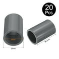 thumbnail image 2 of Uxcell 20 Pcs Pipe Fitting 1/2" Coupling Adapter Socket x Socket Grey, 2 of 6