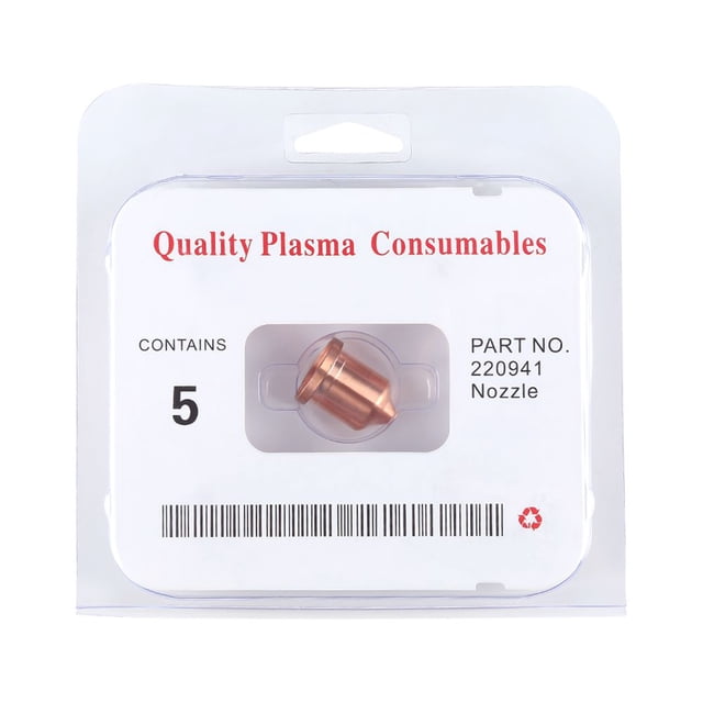 5Pcs 45A Embouts de Buse de Coupe Plasma 220941 Adaptés pour MAX65 Consommable de Torche de Coupe Plasma