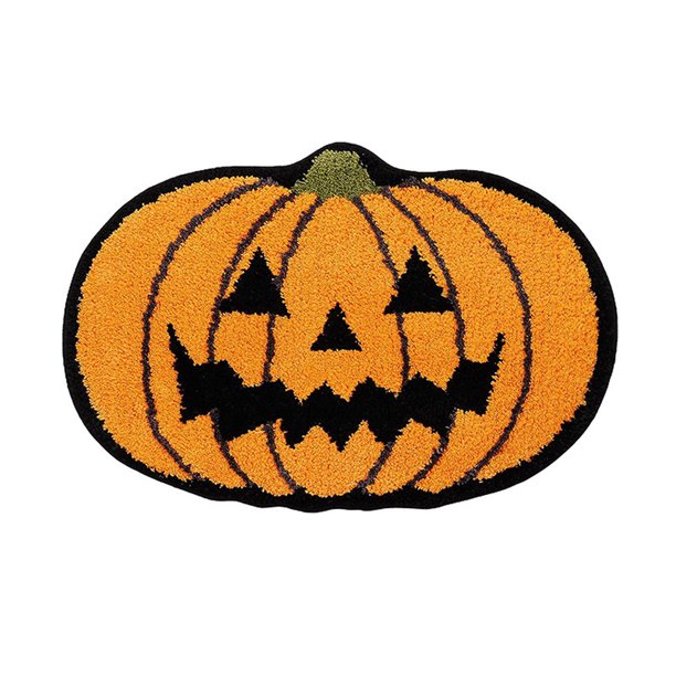 Decoración de baño de Halloween, alfombras de baño de calabaza de otoño, antideslizantes, divertidas y lindas, alfombrillas de baño para ducha, bañera, alfombra absorbente lavable de microfibra,