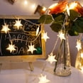 thumbnail image 5 of Cadena De Estrellas Luces De Cadena Alimentadas Por Batería De Hadas Para La Decoración Del Hogar De La Boda De Navidad 1,5 M 10Leds Luces Minnieouse HA020624-00, 5 of 5