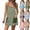 Army Green, variant on UDAUDU Womens Tennis Athletic Dress Mini Romper Dress with Built in Shorts Summer Vacation Outfits Set One Piece Outfits Sky Blue 2XL