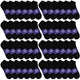 thumbnail image 4 of 120 Pairs Low Cut Socks, Mens & Womens Below Ankle Socks, Cotton, Cheap Value Sock, Donation Homeless, Lightweight Bulk (120 Pairs Womens Black), 4 of 4
