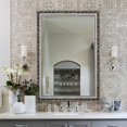 thumbnail image 7 of Bathroom Mirrors for Wall, Rectangle Frame Wall Mounted Mirror Vertical or Horizontal Hanging for Living Room, Bedroom (32''x24'' -Silver Frame), 7 of 7