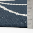 Mainstays 6'6"x9'6" Navy Blue Geometric Outdoor Area Rug