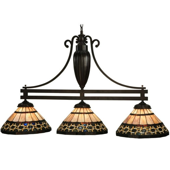 Meyda Lighting 48" Long Ilona 3 LT Island Pendant