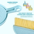 thumbnail image 2 of 3 SET Mini Broom and Dustpan Set for Home, Car, Kitchen, Table, Kids - Durable Plastic Bristles, Handheld, Hangable, 3 Colors, 2 of 7