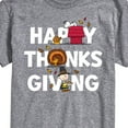 thumbnail image 3 of Peanuts - Happy Thanksgiving Icons - Men's Short Sleeve Graphic T-Shirt, 3 of 6