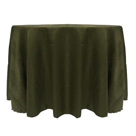 

Ultimate Textile Modern Damask Kenya 108-Inch Round Tablecloth Jungle Green